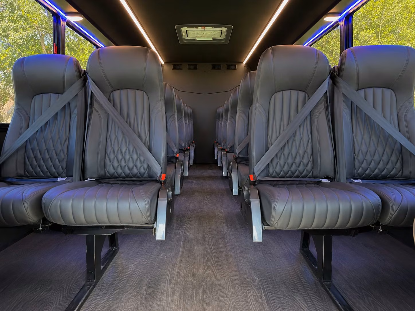 15 passenger minibus inside