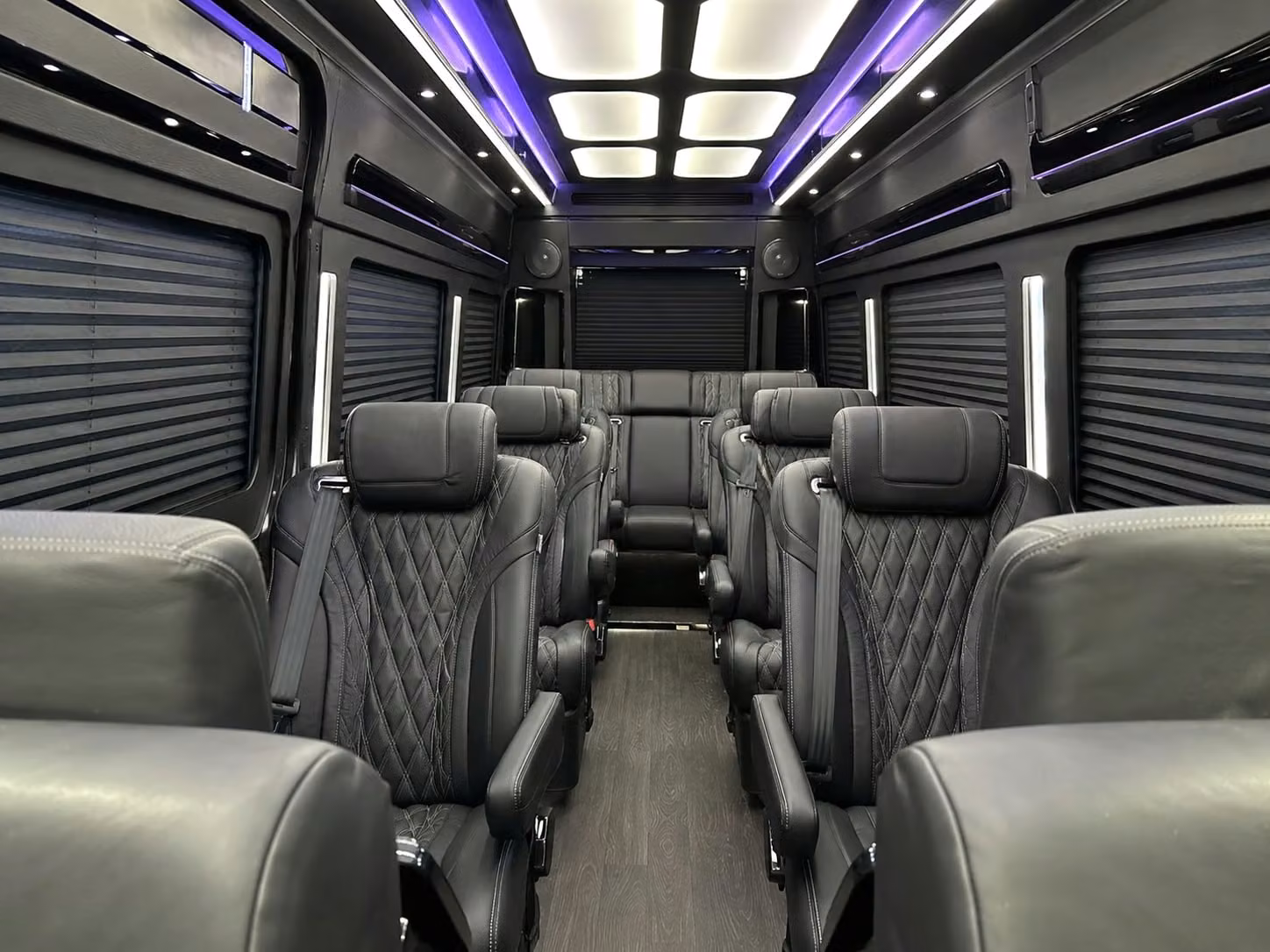 sprinter van with driver inside